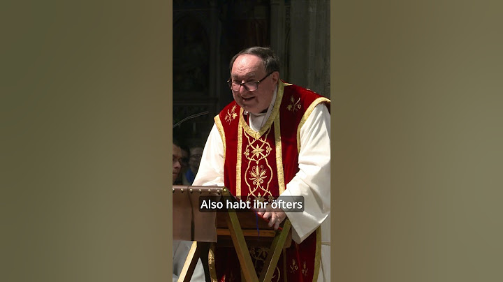 Dankesworte von Pater Bernhard bei der Festmesse zu seinem Goldenen Priesterjubiläum.