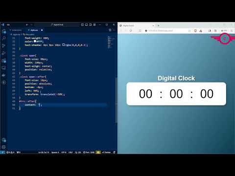 --Create a Stunning Digital Clock Using HTML,CSS and JavaScript--
