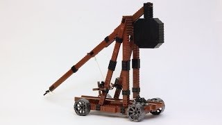 Custom LEGO Trebuchet This video showcases my custom designed replica of a trebuchet, built using LEGO parts. It is fully functional and can launch LEGO