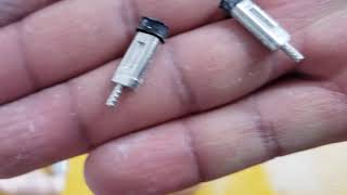 Colocacion de pin doble en modelo de yeso para dado de trabajo