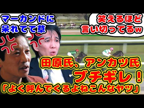 【競馬】田原氏、アンカツ氏ブチギレ！マーカンド騎手に対して「よく呼んでくるねこんなヤツ」が話題に！【競馬の反応集】