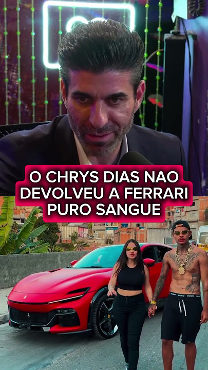 Porque será que ele falou que devolveu a Ferrari?? #tiagotcar #chrysdias #ferrari #purosangue