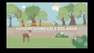 Recomendaciones: uso responsable del agua