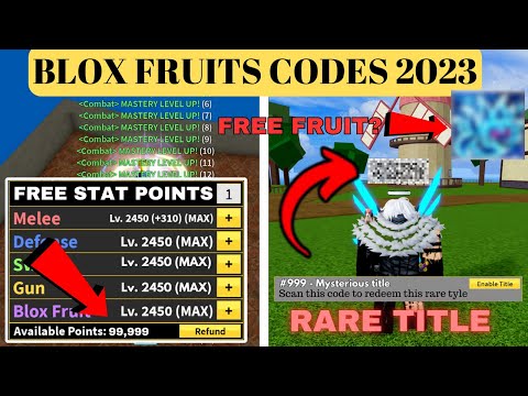 Blox Fruits Codes - Active Codes in November 2023 [Update 20]🆕