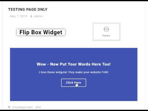 What's with Elementor Pro - Flip Box Feature