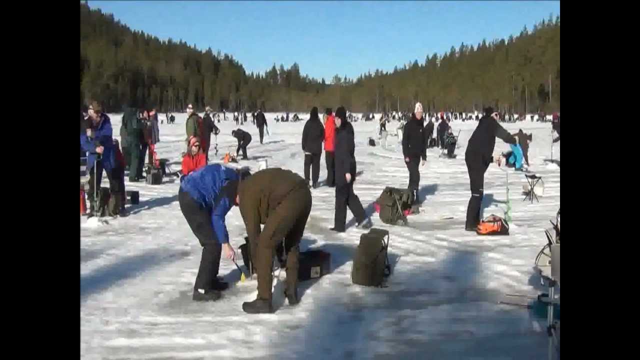 Pimpeltävling på Dacksjötjärn i Liden 17 mars 2012