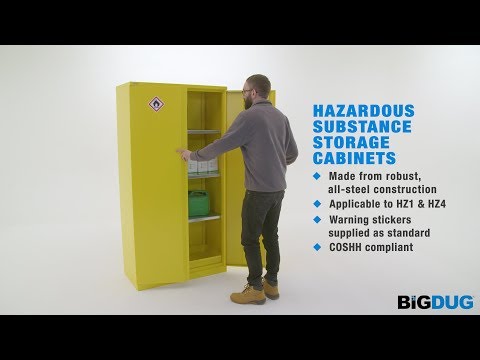 Bigdug Hazardous Substance Storage Cabinets Hz1 Hz4 Youtube