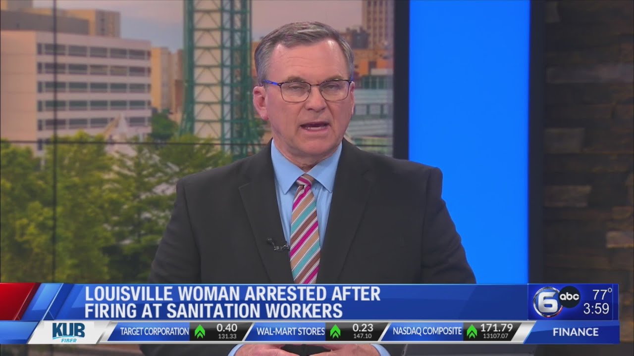 Louisville woman arrested after shots fired at sanitation workers - YouTube