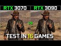 RTX 3070 vs RTX 3090 | Test in 16 Games at 2160p 4K | How Big Is The Difference? | 2023