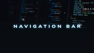 I made a navigation bar in HTML and CSS as a beginner