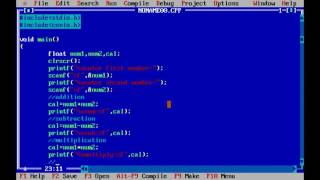 C Program to input any two number and print there addition, subtraction, multiplication and division