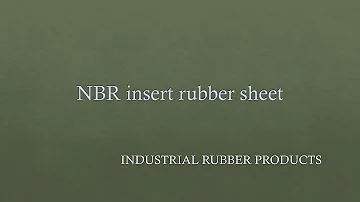 NBR INSERT RUBBER SHEET