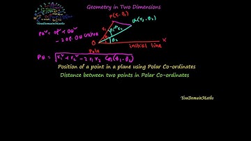 Position of a Point in Polar Co-ordinates and Distance between Two Points