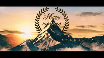 【結婚式ムービー】「ハリウッド映画予告風」迫力のオープニングムービー！