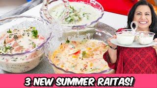 Cool Down! 3 Summer Special Raitas to Beat the Heat! Recipe in Urdu Hindi   RKK