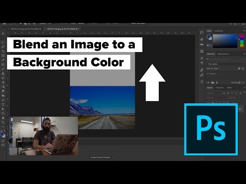 Beginner Photoshop Tutorial | How to Blend an Image to a Background Color