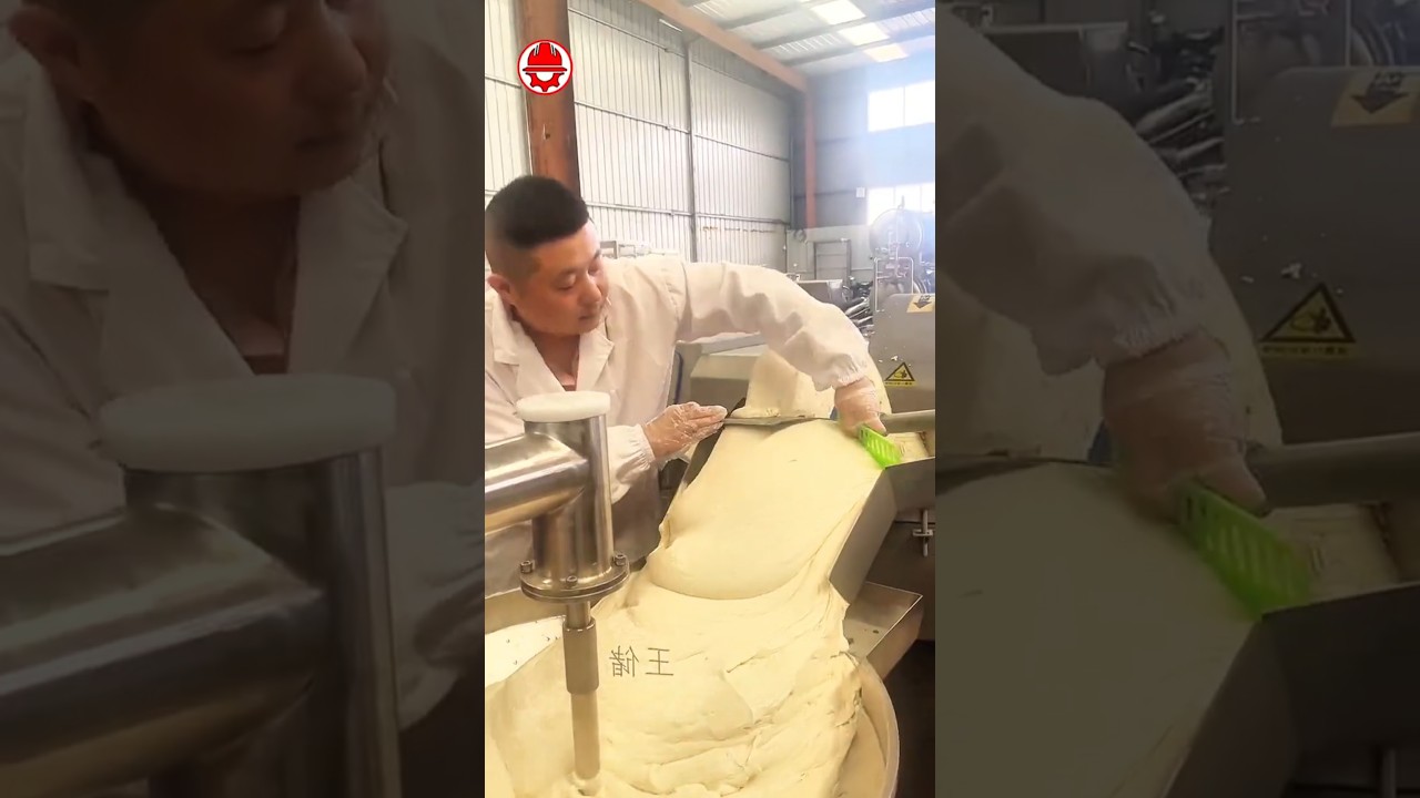 TOFU mixing mastery 🍥⚙️🔥 industrial perfection 