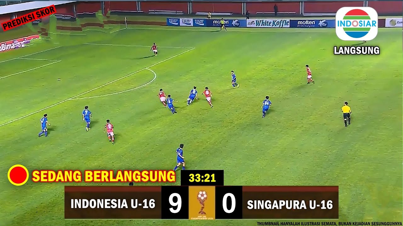🔴 Sedang Berlangsung TIMNAS INDONESIA U16 VS SINGAPURA PIALA AFF U