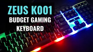 Zeus K001 Keyboard Unboxing Keyboard Mouse Free Mousepad Shopee