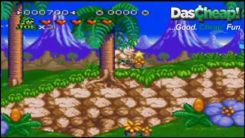 Original Super Nintendo Joe and Mac 2 Lost in the Tropics Gameplay Video