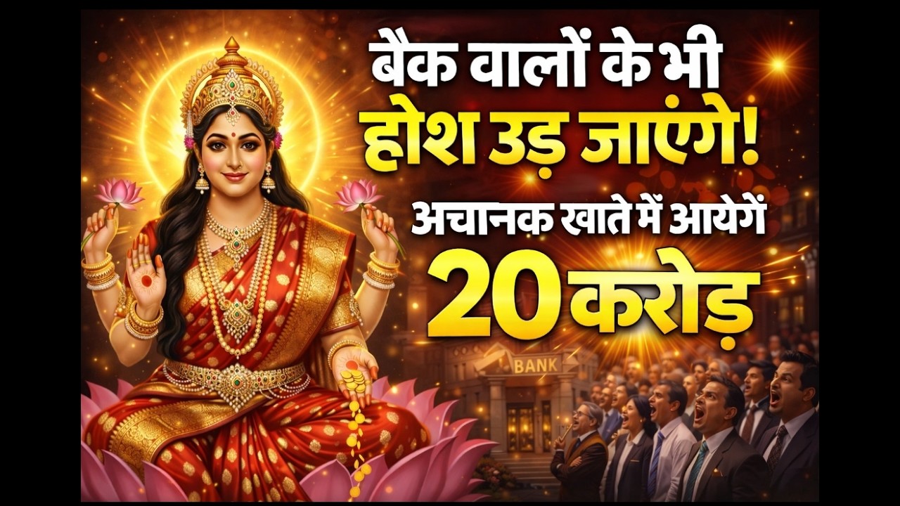 बैंक वालों के भी होश उड़ जाएंगे! अचानक खाते में आयेंगे 20 करोड़..🌺maa Laxmi ka sandesh 🌺