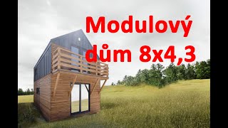 Prohlídka modulového domy 8x4,3m