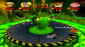 Lets Play Crash Bash part 30 - Toxic Dash