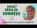 Formation de base excel pratique  srie de donnes