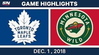 NHL Highlights | Maple Leafs vs. Wild  Dec 1, 2018