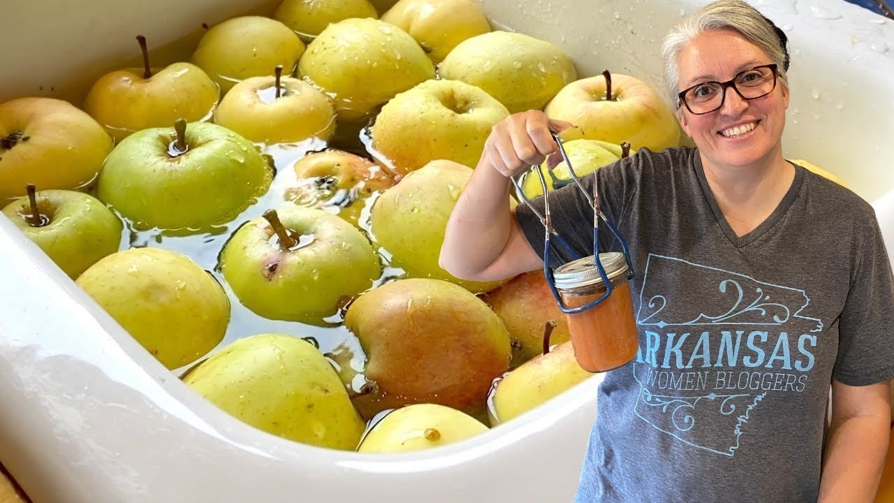 Easy Pressure Cooker Applesauce with Skins Blueberry Cleanup YouTube