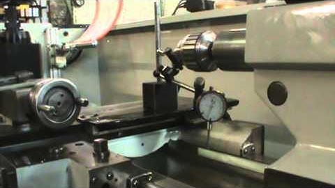 Video of Clausing Colchester 15x50 Lathe Bed with indicator on ways