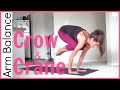 How to Crow Pose & Crane Pose | Arm Balance