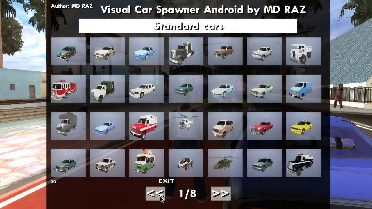 mod car spawner para gta san andreas android - YouTube