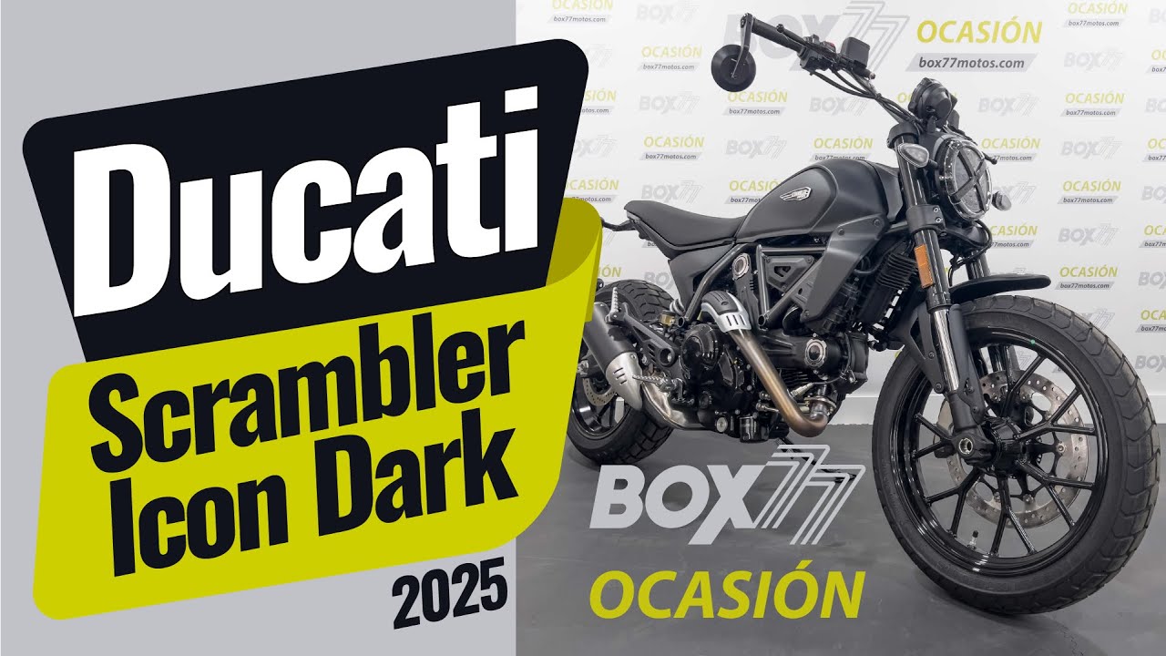 Vídeo de la Ducati Scrambler Icon Dark de 2025 (vendida)