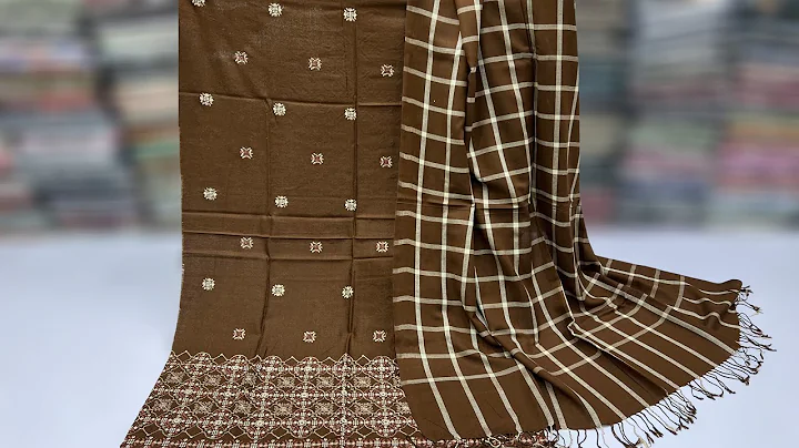 Luxury Pashmina Acrylic Embroidered with Pashmina Wool Shawl | New Arrivals | Winter Collection 