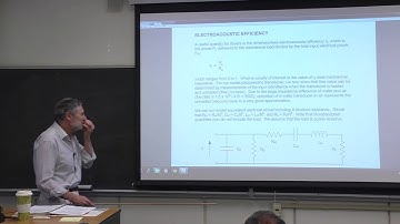 Ph4454: Sonar Transducer Theory and Design - Lecture 9