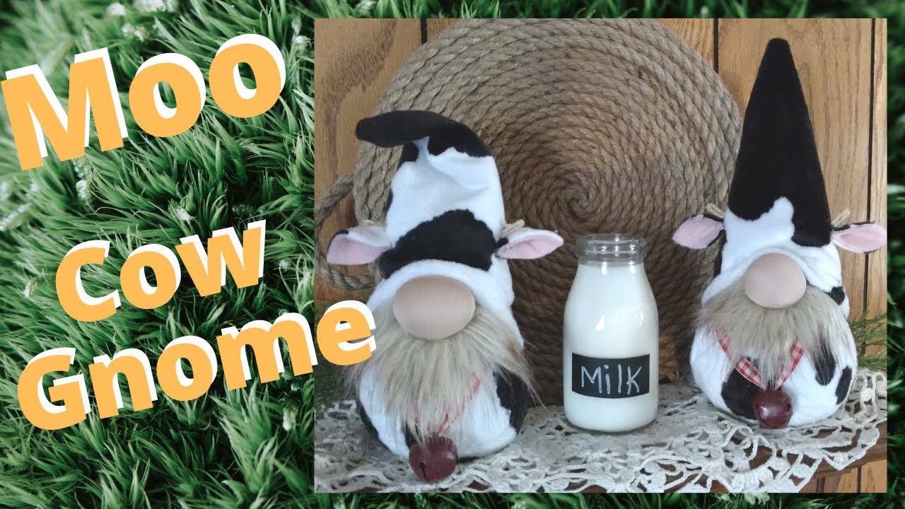 How to make a  Cow Gnome; How to make a Gnome; Diy Gnome