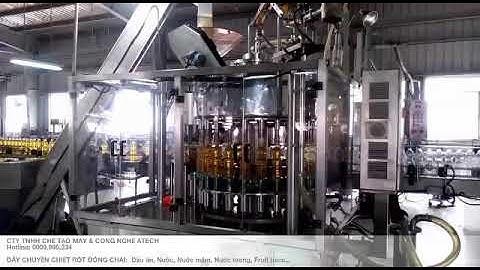 DÂY CHUYỀN CHIẾT RÓT ĐÓNG CHAI DẦU ĂN