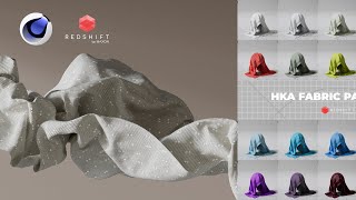 Cloth Simulations in C4D S26 + Redshift Materials Pack Release screenshot 5