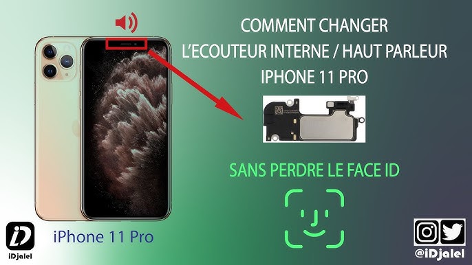 Haut - parleur iPhone 11 Pro - DiscoAzul.com