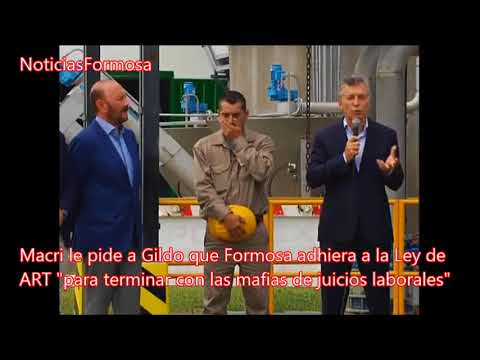 Macri le pide a Gildo que Formosa adhiera a la Ley de ART