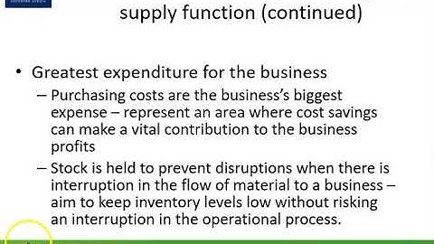 Purchasing and Supply Management   1 of 2 (Ch 15 - 2020)