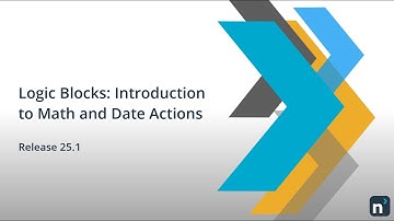 Logic Blocks: Introduction to Date and Math Actions