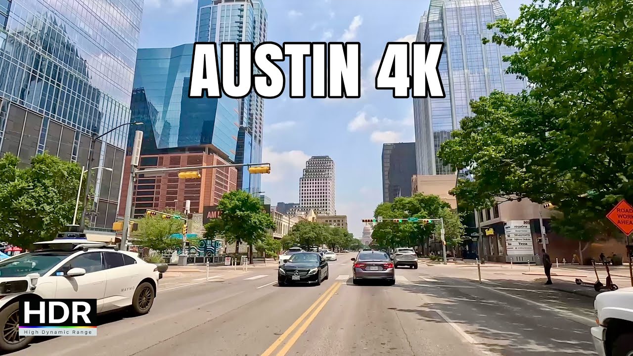 Austin, Texas Road Trip 4K,  Scenic Drive Through the Live Music Capital || Austin, Texas
