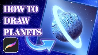 DRAW A PLANET IN 3 MINUTES IN PROCREATE DRAW A PLANET IN 3 MINUTES IN PROCREATE