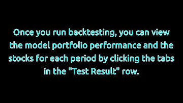 GuruFocus All-In-One Screener: View Backtest results