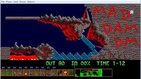 Lemmings custom level - time is runnig!!!!