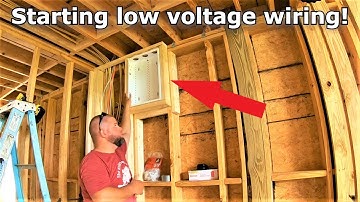 Laagspanningsbedrading starten! #439 #barndo #barndominium