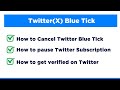 How to Disable/Cancel Twitter(X) Blue Tick 2023