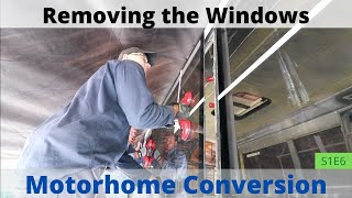 Bus Conversion Removing the Windows S1 E6 by Travel Hugs 4,755 views 3 years ago 8 minutes, 6 seconds